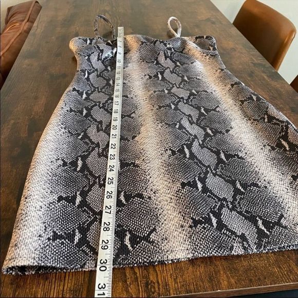 Motel Snake Print Slip Bodycon Dress - Picture 5 of 12